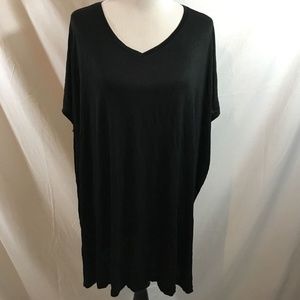 Ellos black short sleeve top - womens 1X, NWT - ar